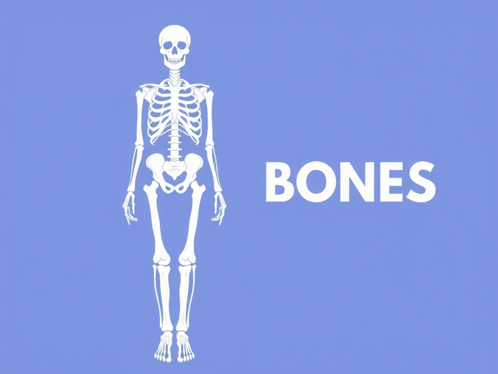 Szkielet ludzki symbolizujący zdrowe kości
